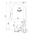 BATERIA FRANKE Maris Slim Clear Water J pull-out 120.0736.604